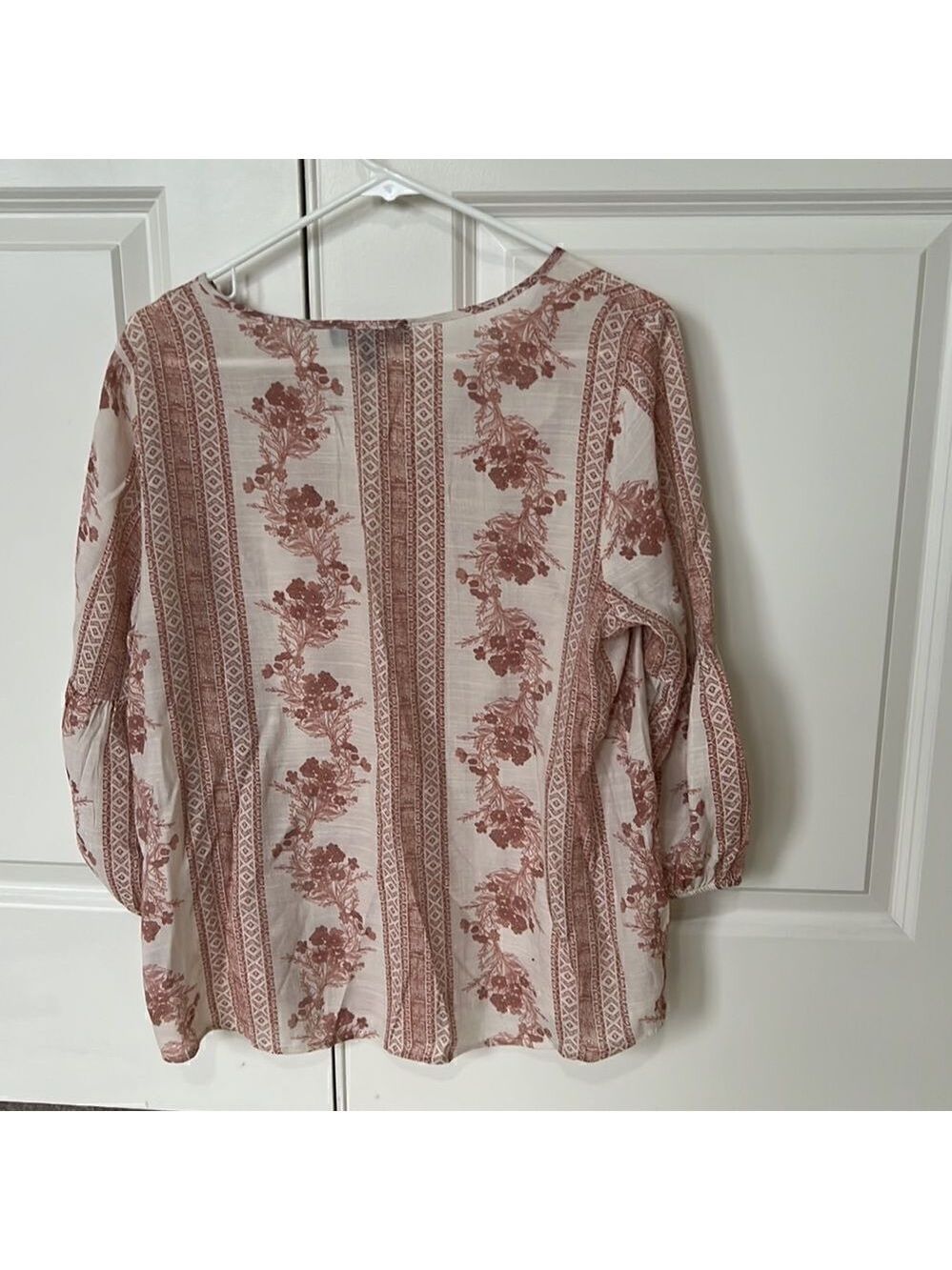 FRED DAVID Sheer Pink Tunic Top Rayon Blend - Picture 7 of 8